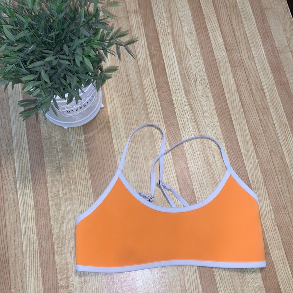 Hoaka Swimwear orange bikini top